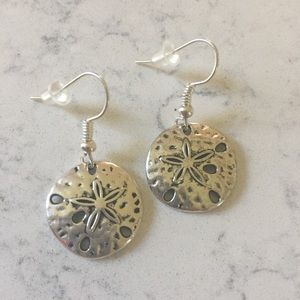 🌻Sterling Silver Sand Dollar Earrings🏝